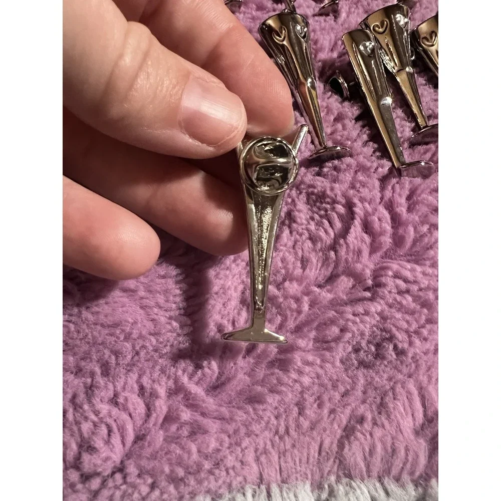 Waterford Toasting Flute Tac Pin Lot Bulk 45 Wedding Party Favor Hearts